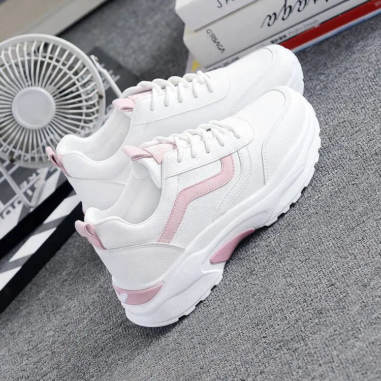 Fashionable Women's White Sneakers - 2020 Korean Style
