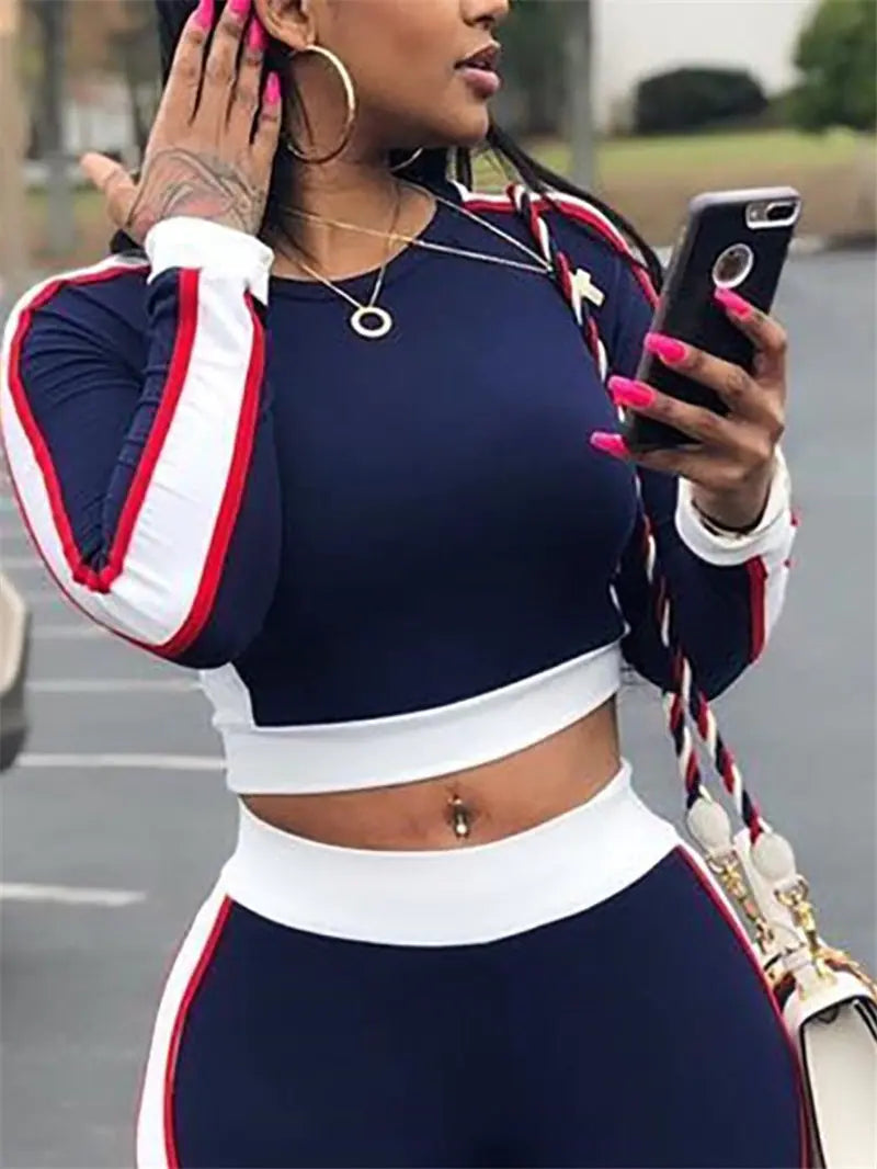 Women's 2-Piece Cotton Pullover Sweatsuit Set