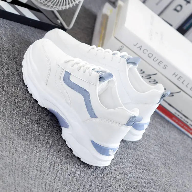 Fashionable Women's White Sneakers - 2020 Korean Style