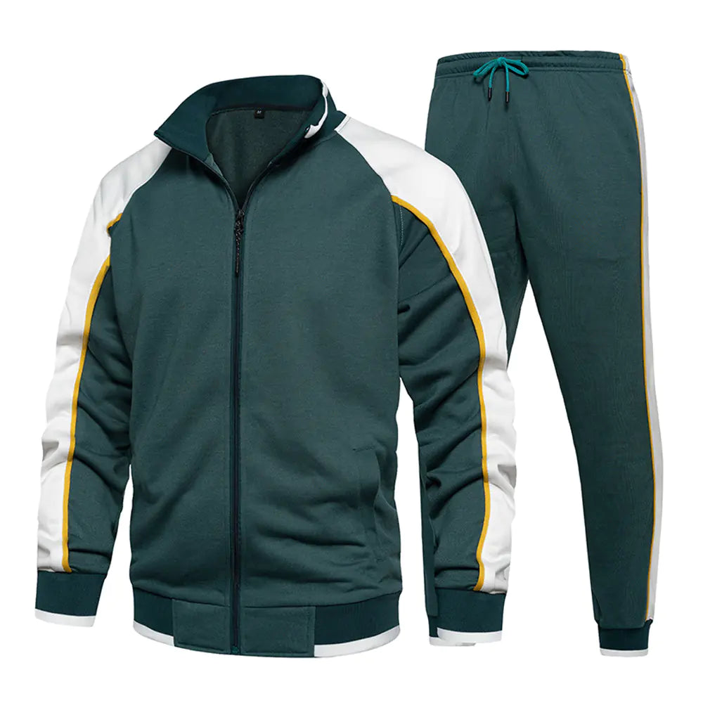 Men's Plus Size Autumn Long-Sleeved Sportswear Set
