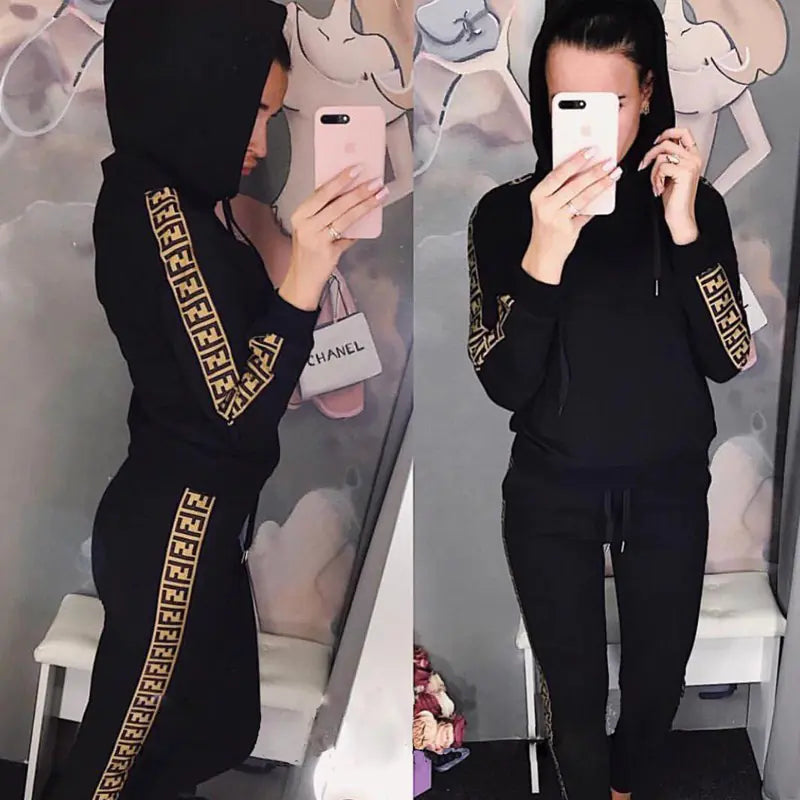 Autumn Winter Set: Fashion Hoodie and Casual Pants