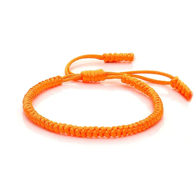 Multi-Color Hand-Woven Lucky Knot Couple Bracelet