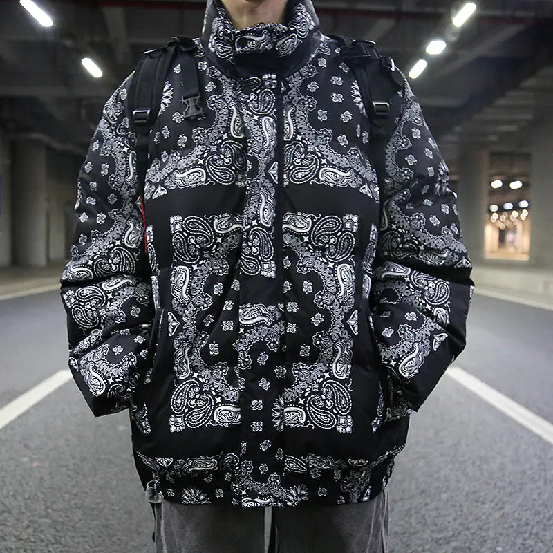 Hip Hop Street Style Cotton Jacket with Loose Fit