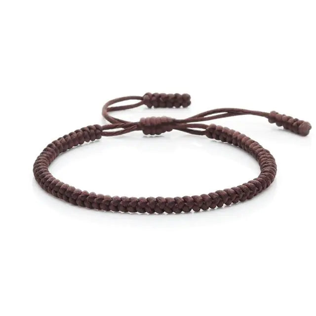 Multi-Color Hand-Woven Lucky Knot Couple Bracelet