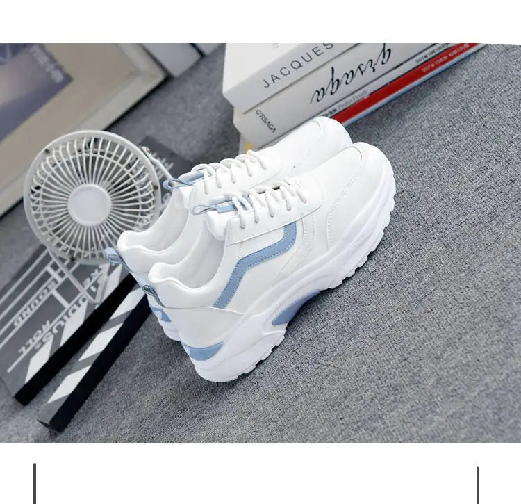 Fashionable Women's White Sneakers - 2020 Korean Style