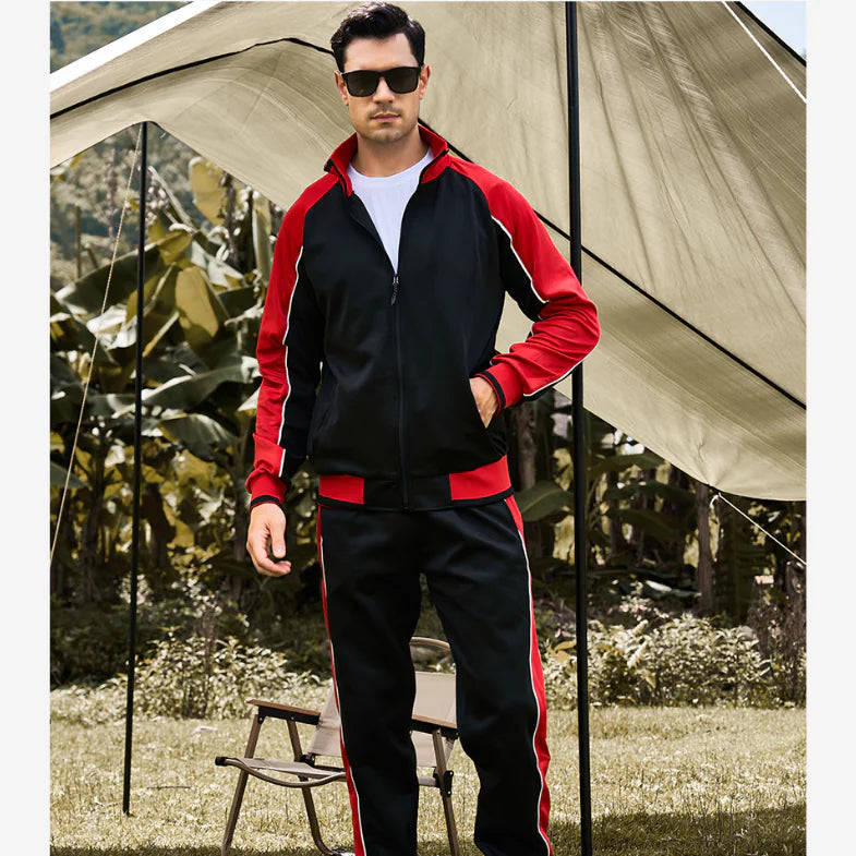 Men's Plus Size Autumn Long-Sleeved Sportswear Set