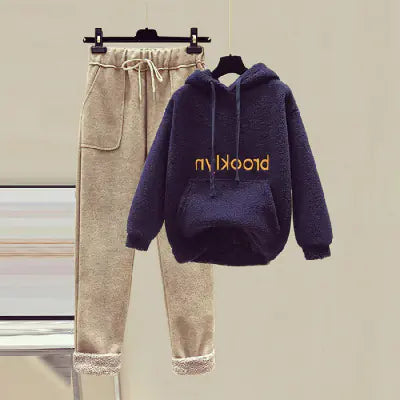 Autumn Winter Fashion Set for Women - Hoodie & Pants