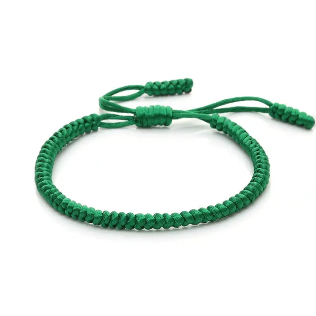 Multi-Color Hand-Woven Lucky Knot Couple Bracelet